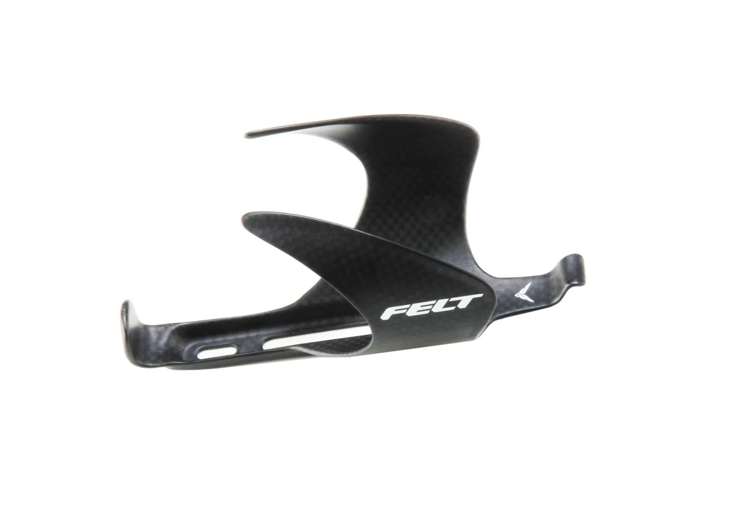Felt Bicycles BOTTLE CAGE (Carbon). White Logo.